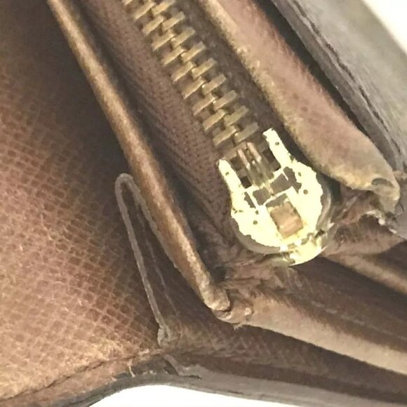 280148AW (V1) Louis Vuitton Wallet Porte Monnaie Billets Brown Monogram - Picture 8 of 10